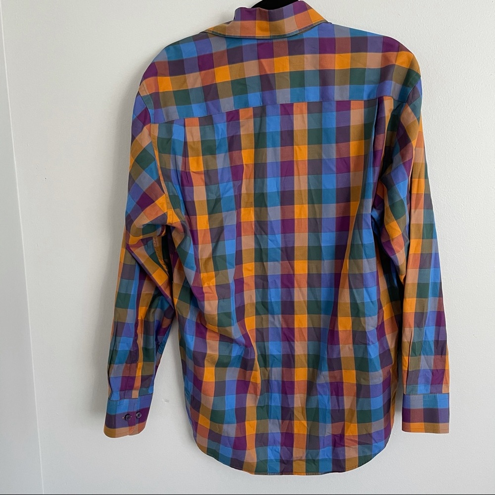 Robert Talbott Plaid Button Down Long Sleeve Size… - image 2